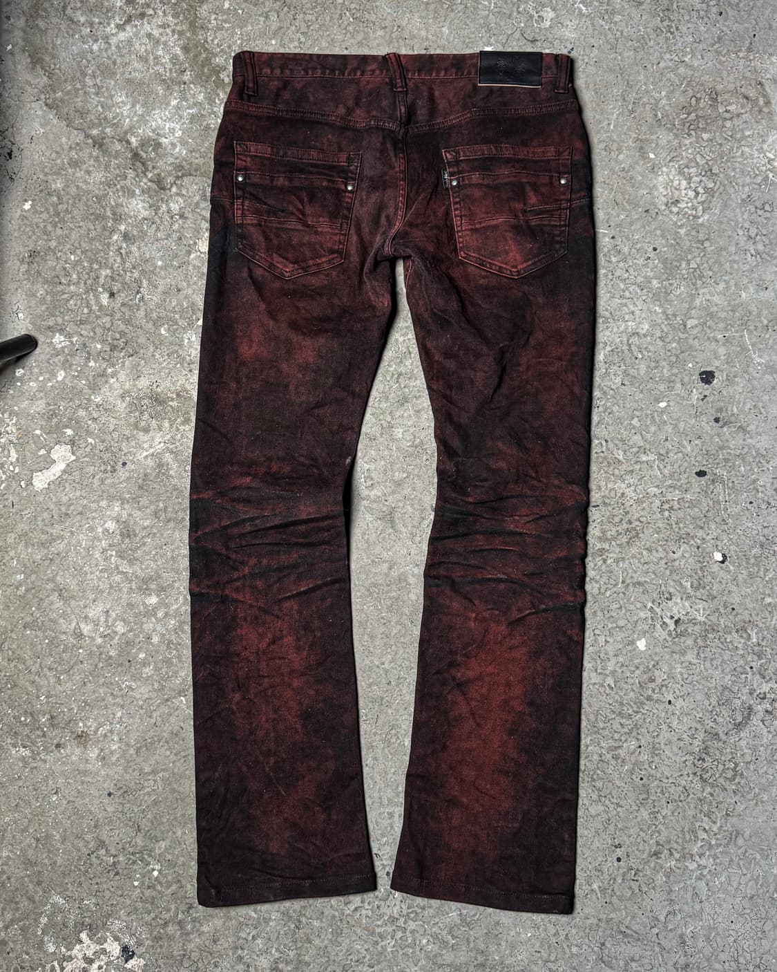 TORNADO MART – Red-Dyed Slim Denim Pants 상품이미지6