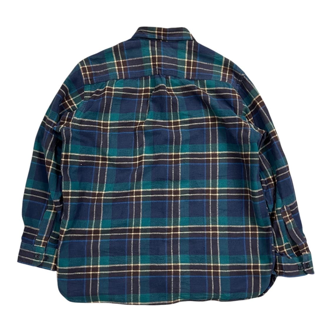 L) 엘엘빈 L.L.Bean 그린 플란넬 샤모아 체크 셔츠남방 상품이미지4