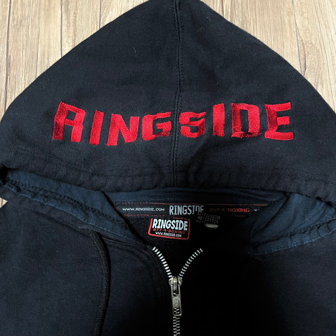 올드스쿨 럭비 블랙 후드티 상품이미지6