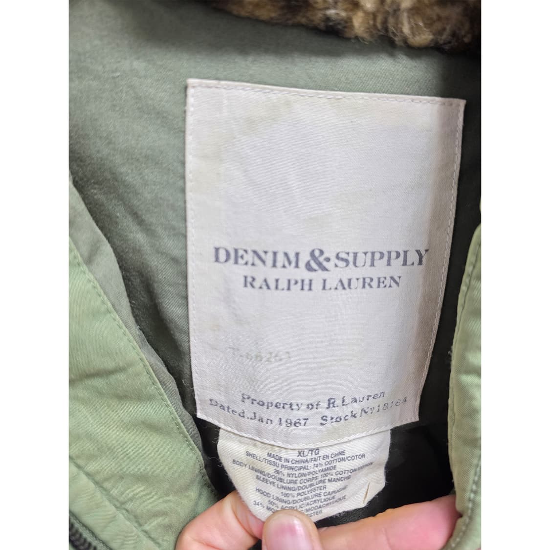 택포) 폴로랄프로렌 후드 야상 점퍼 XL 상품이미지2