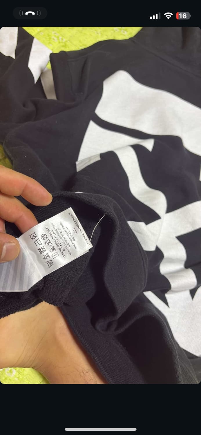 오프화이트 후드티 M 상품이미지9