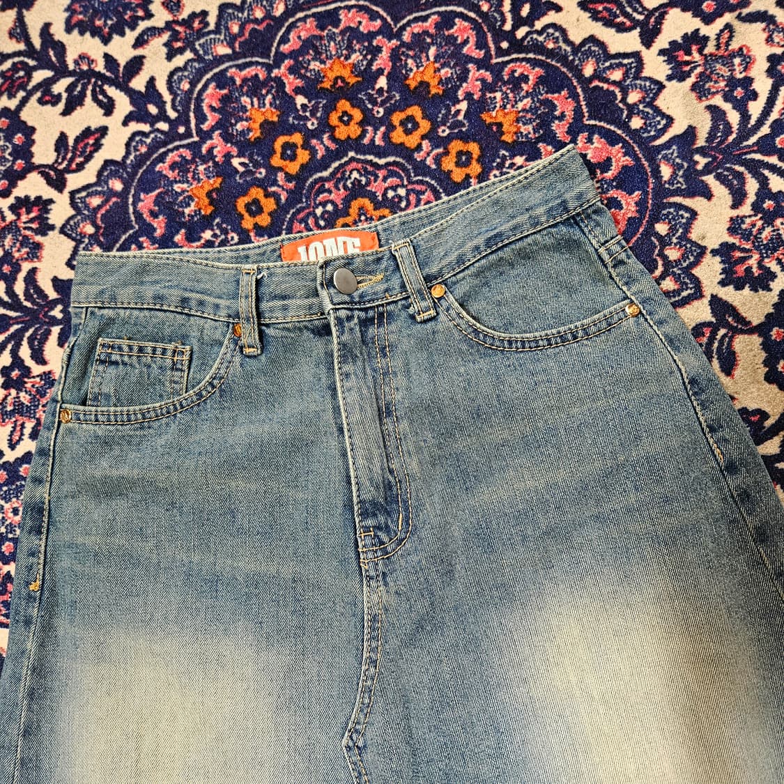 CHASER 90's Vintage 데님 롱 스커트 상품이미지6