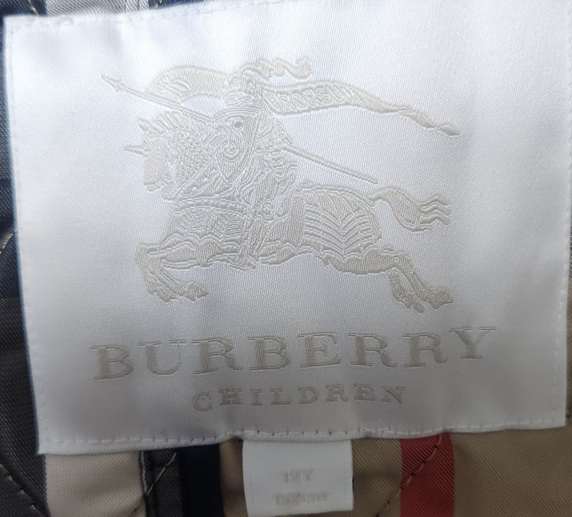 버버리 키즈 퀼팅 자켓 12Y 상품이미지4