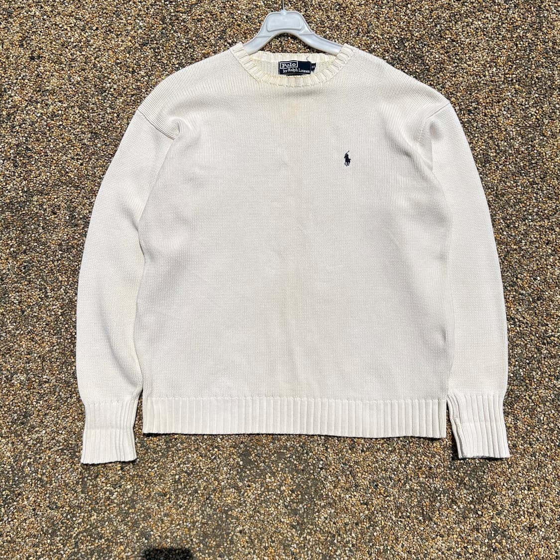 폴로(POLO RalphLauren)아이보리 코튼 니트 상품이미지1