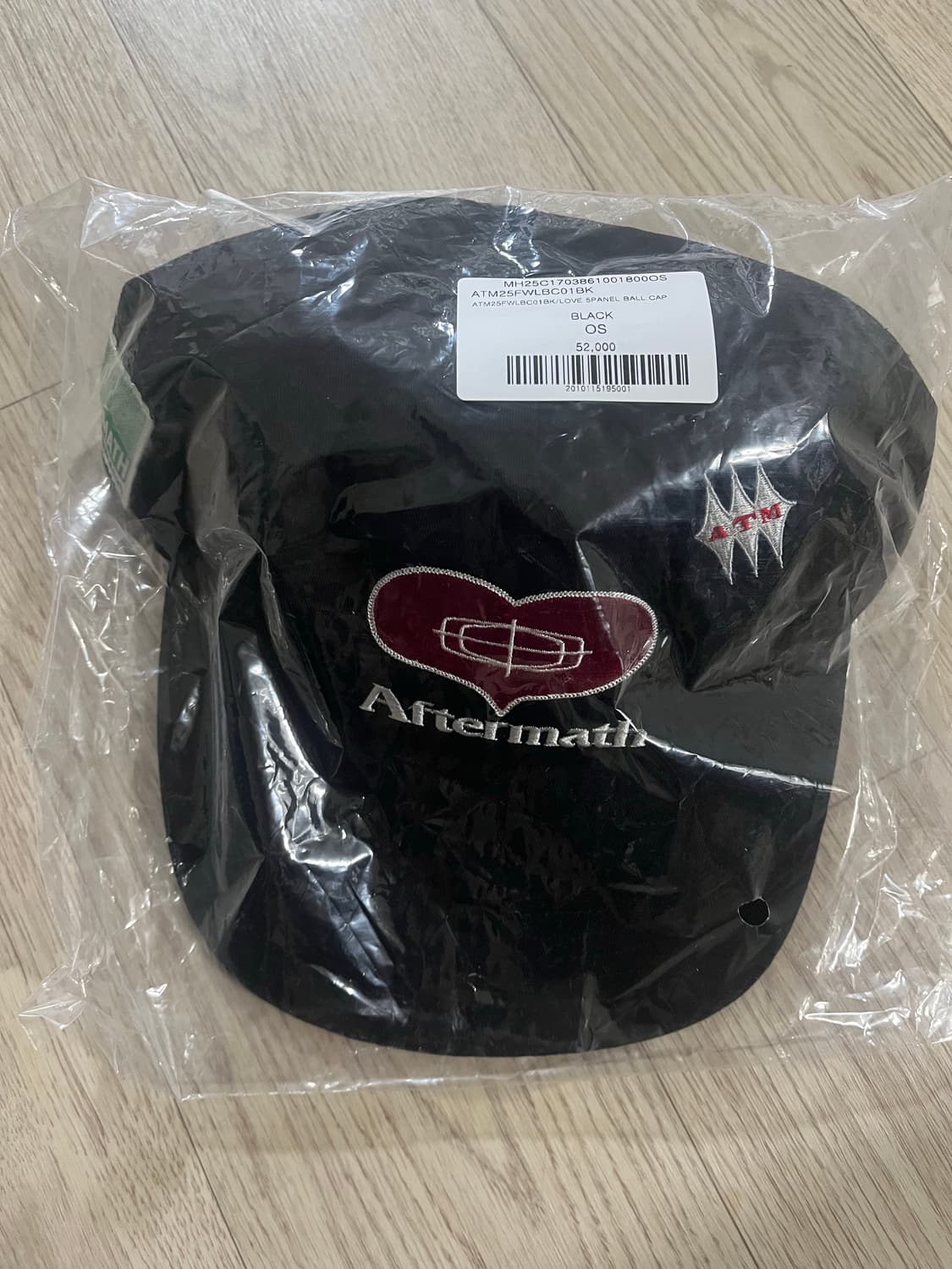 애프터매스 러브 5패널 볼 캡 블랙 상품이미지2