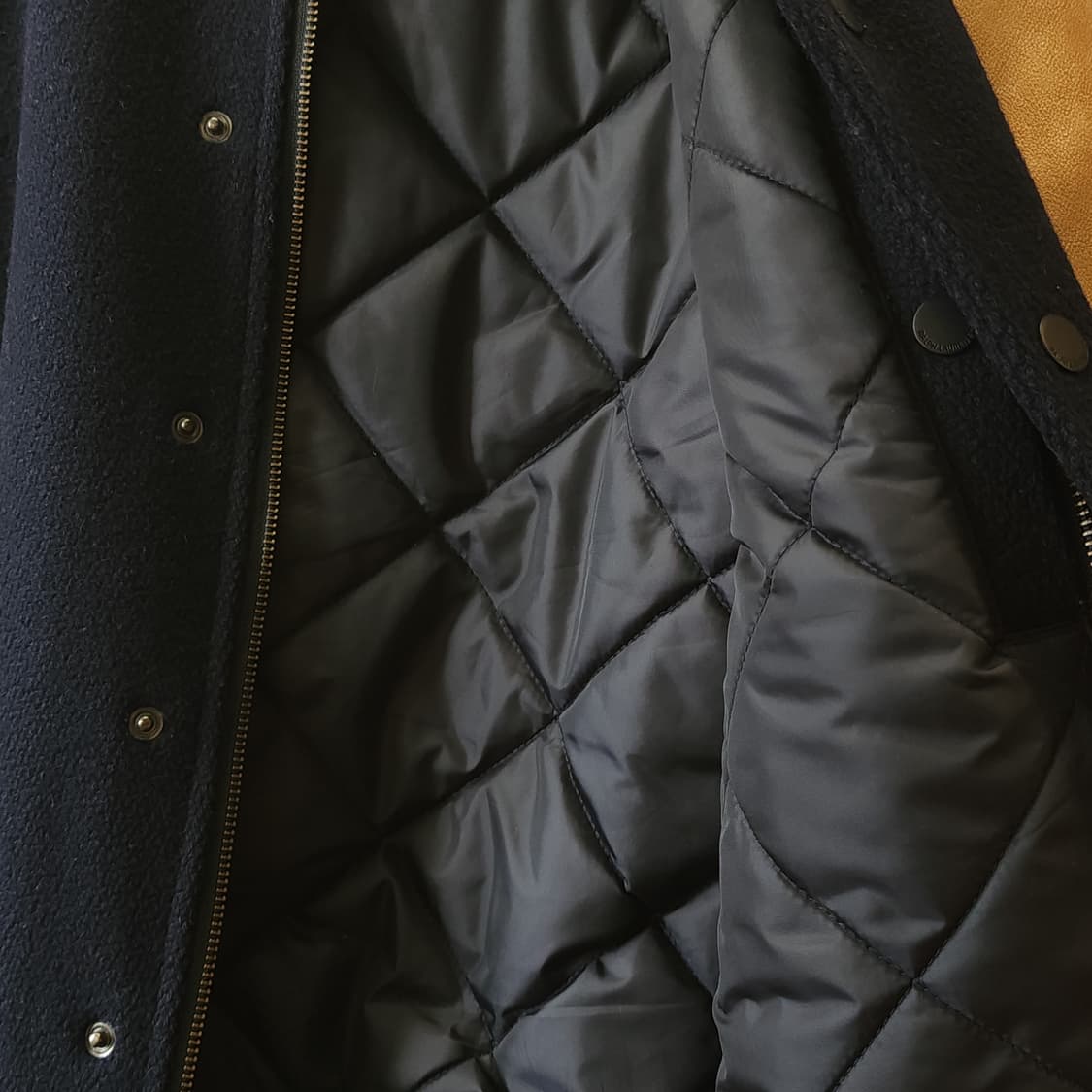 폴로 레더 바시티 자켓 레터맨 자켓 s 상품이미지8