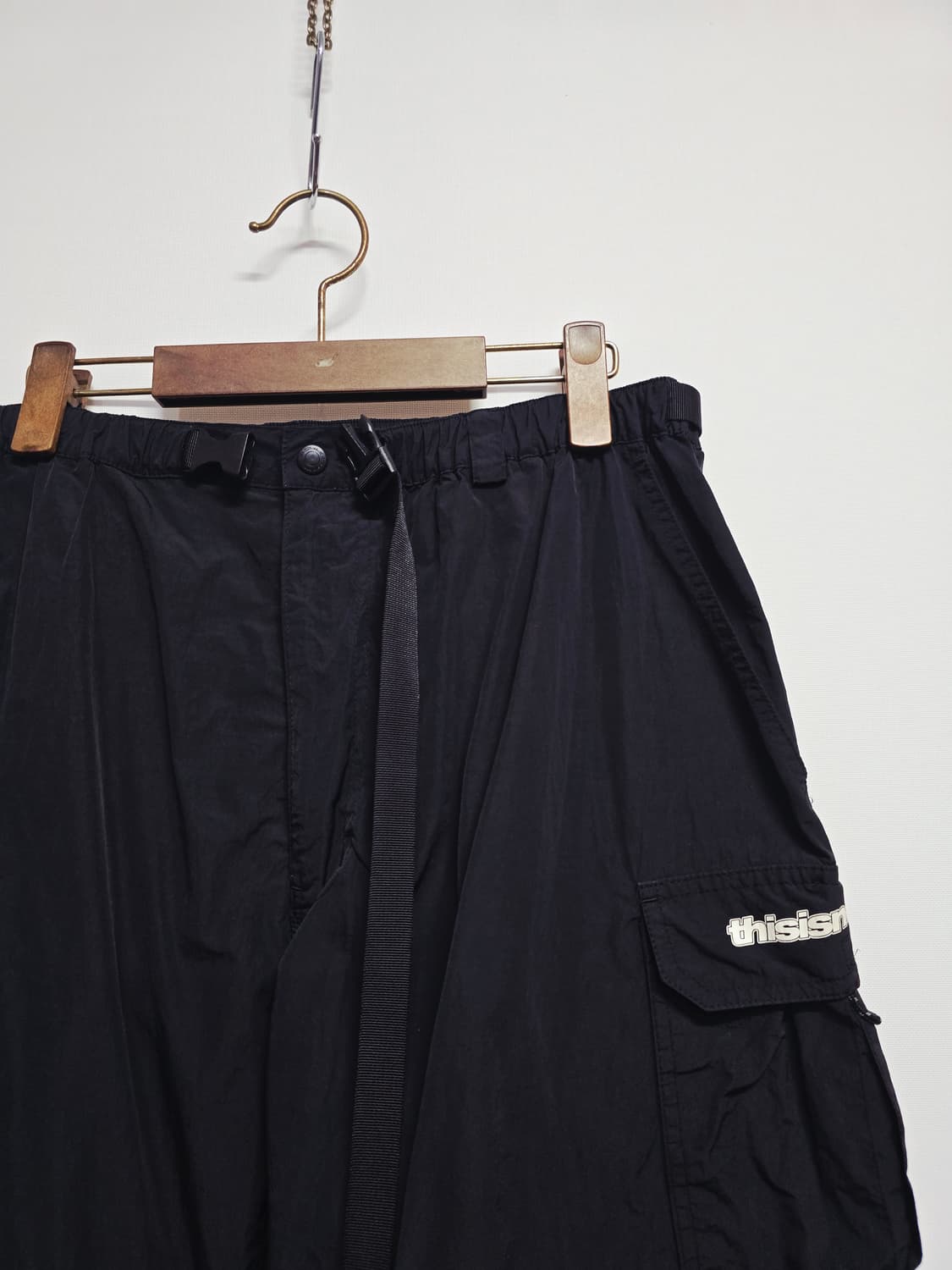 디스이즈네버댓 블랙 카고 반바지/긴바지 상품이미지2