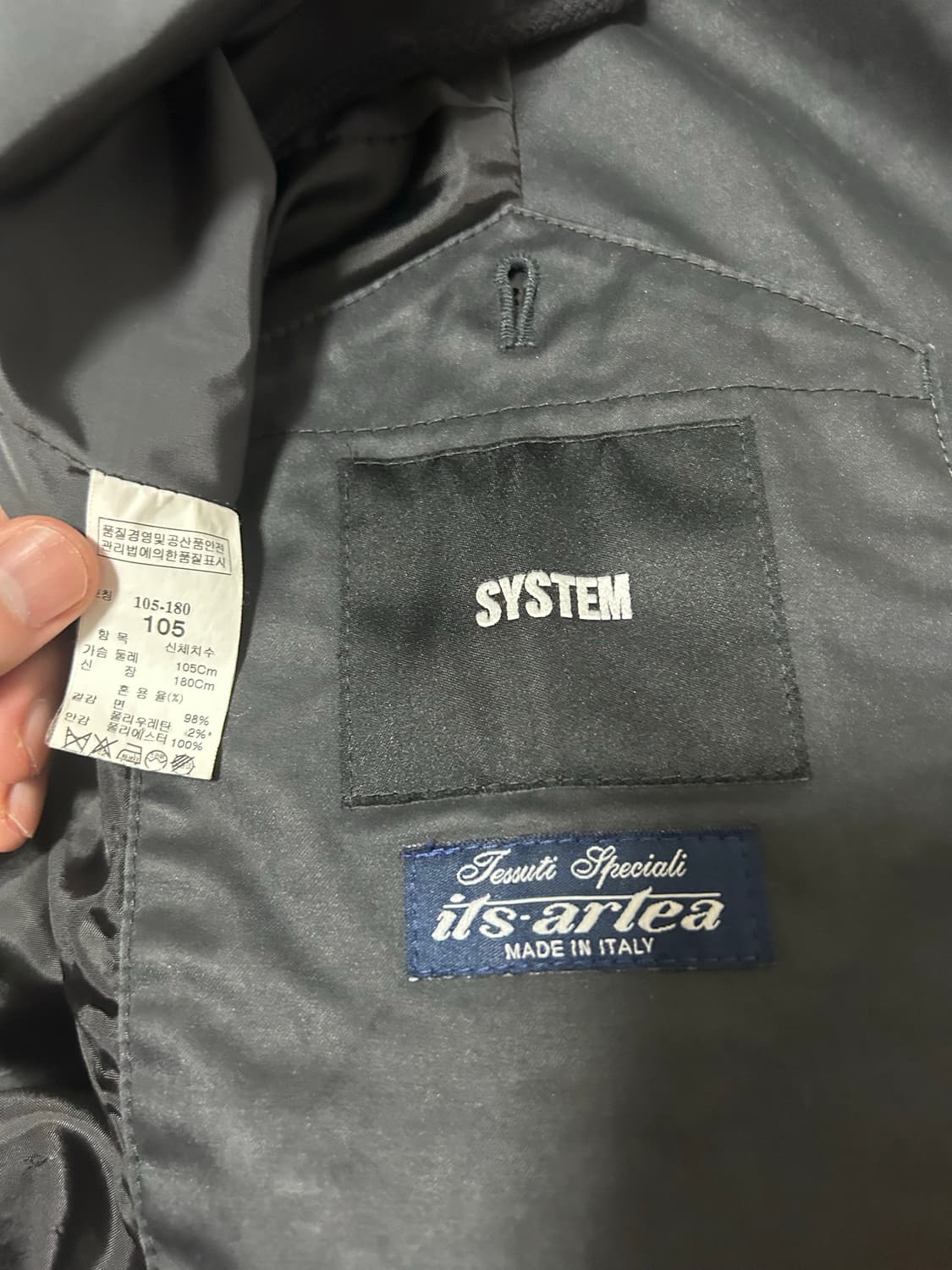 System 후드 레인코트 made in italy 상품이미지3