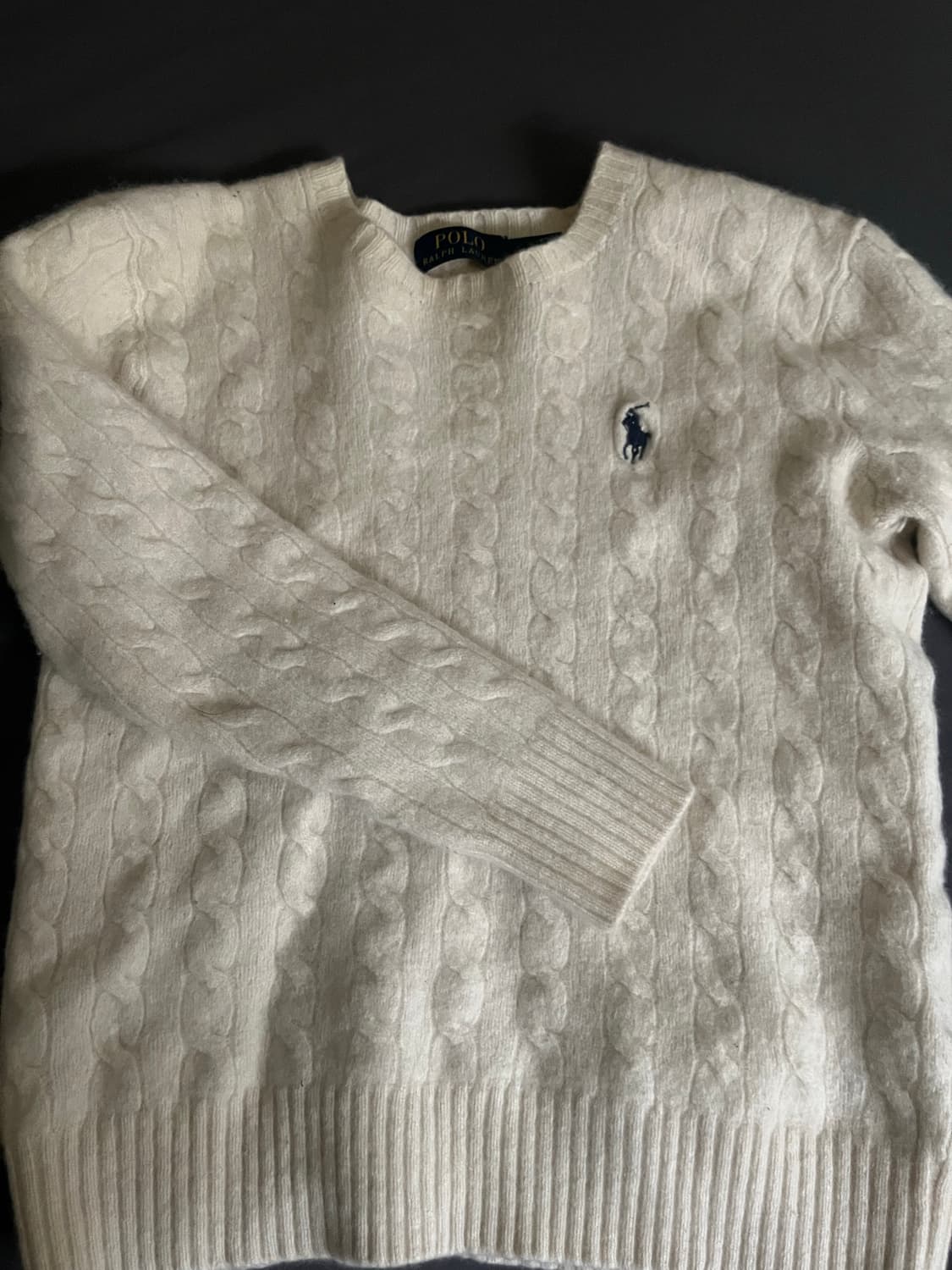 폴로 랄프로렌 아이보리 니트 m 상품이미지2