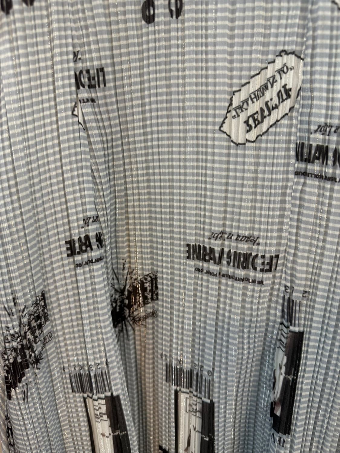 ATTITUDE 회색 프린팅 롱 원피스 상품이미지4