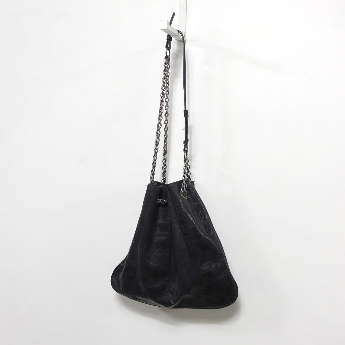 ZARA 자라 체인 벨트 스트랩 레더 복조리 크로스백 상품이미지3