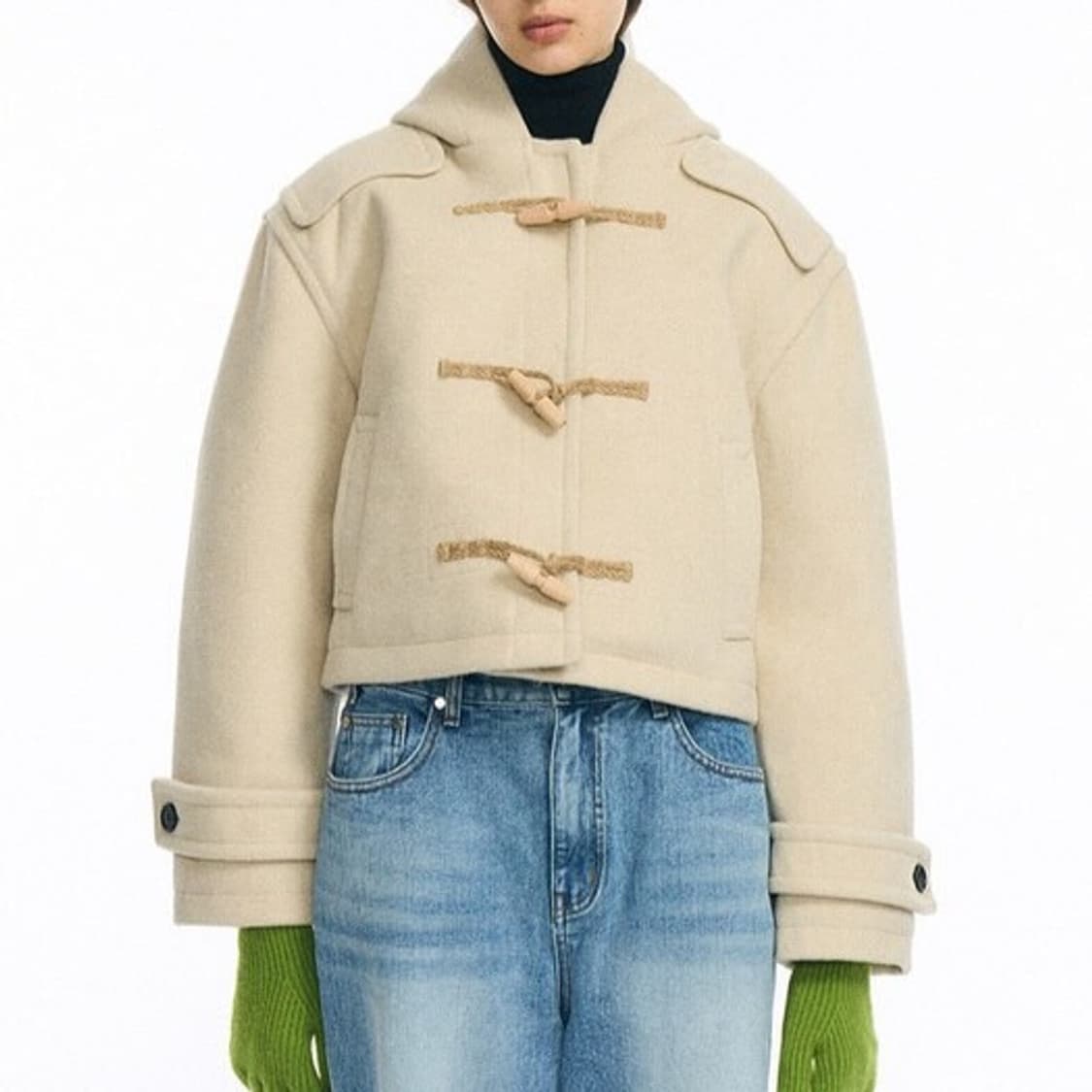 파르티멘토 우먼 더플 떡볶이 숏 코트 상품이미지1