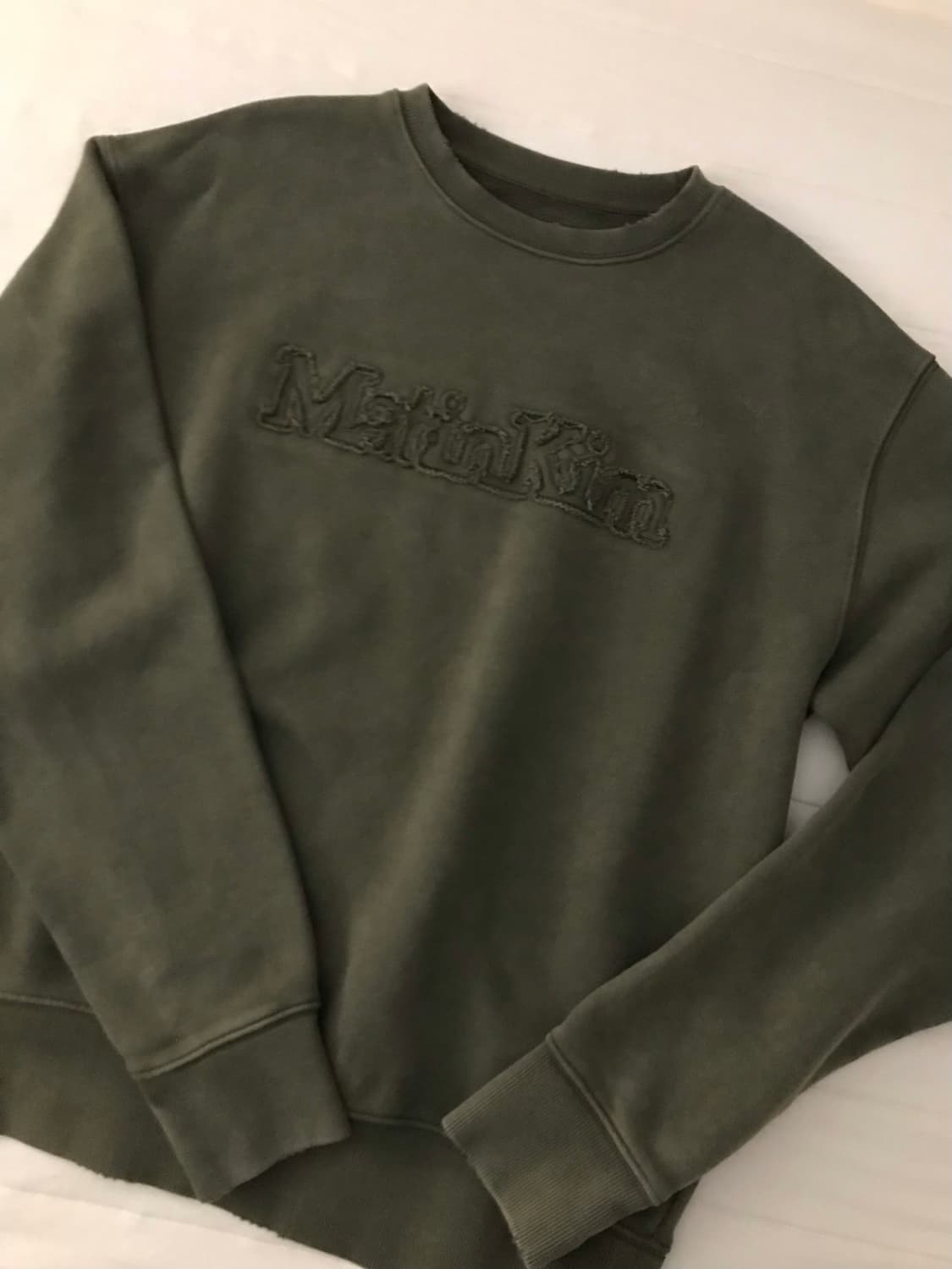 마뗑킴 빈티지 컬러 로고 맨투맨 상품이미지1