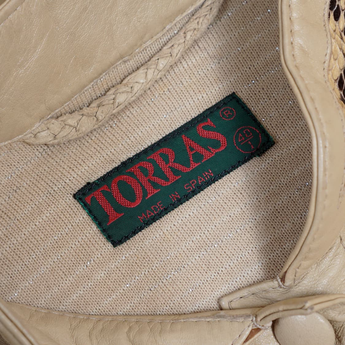 Torras 90s 스페인 램스킨 & 파이톤 레더자켓 상품이미지6