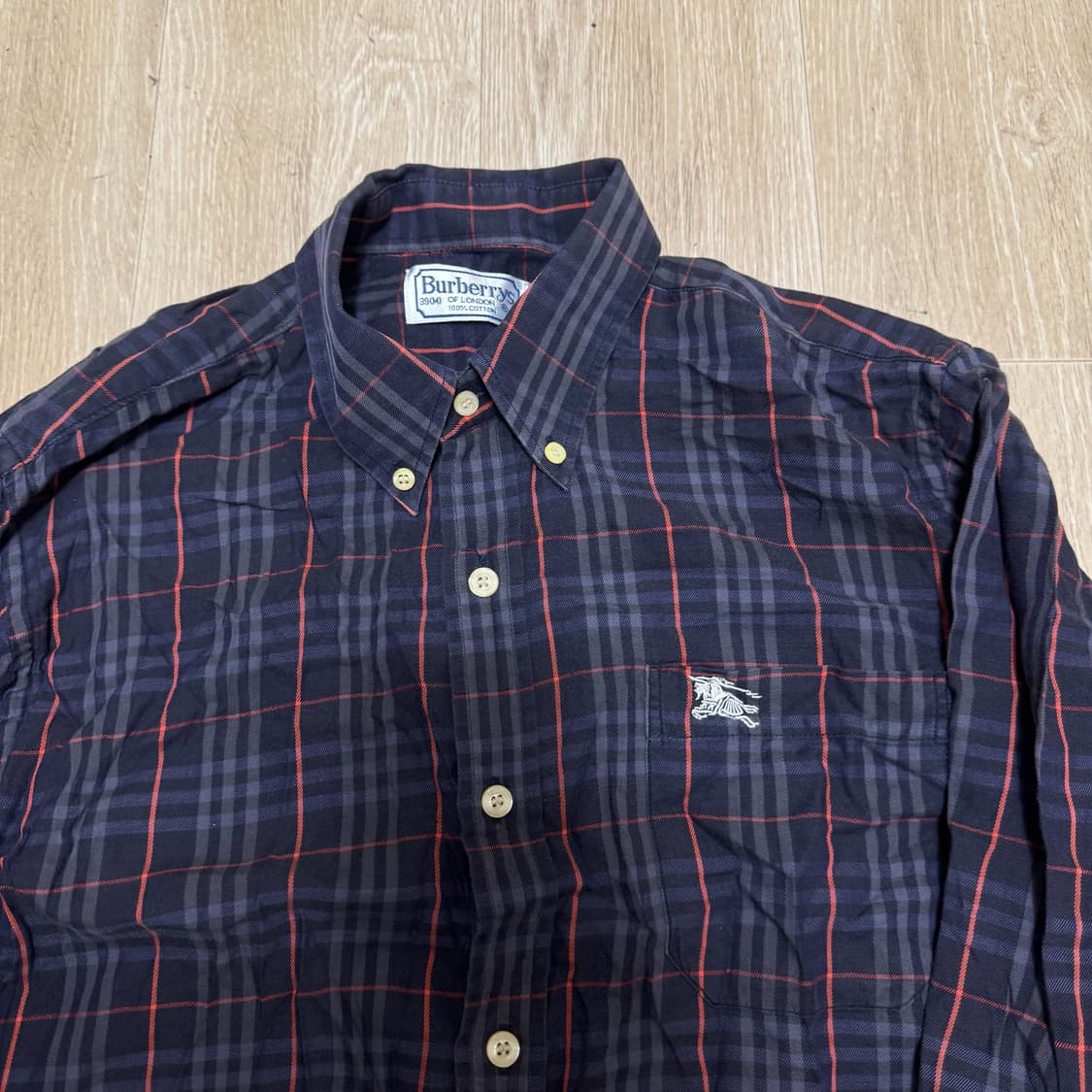 버버리 런던 노바체크 체크셔츠 M/95  상품이미지2