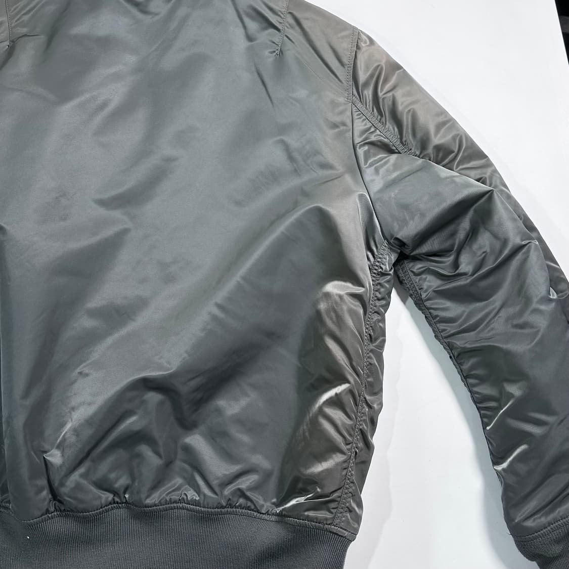 알파인더스트리 그레이 후드 ma-1 자켓 상품이미지7