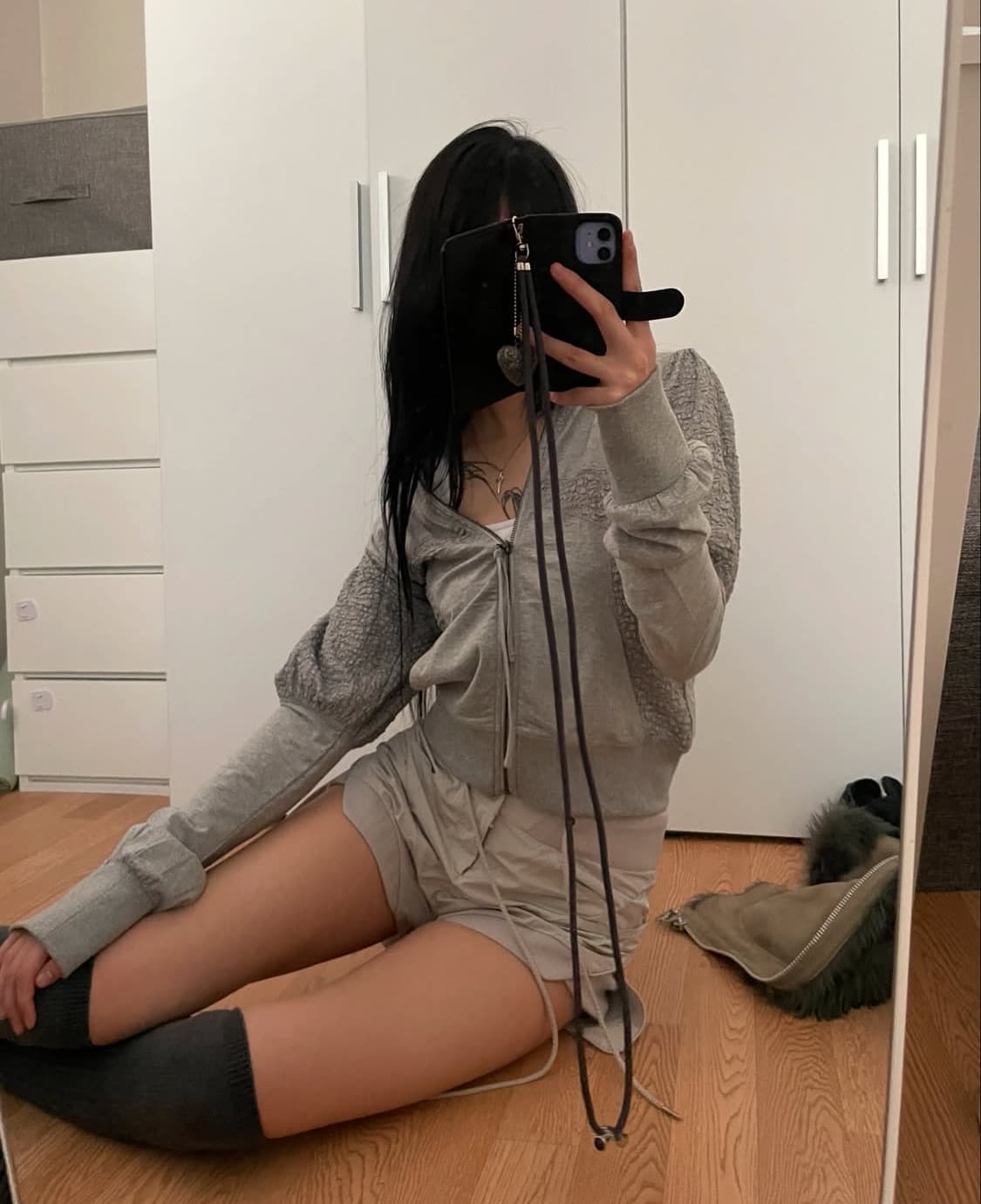 스컬프터 퍼프 후드집업 상품이미지2