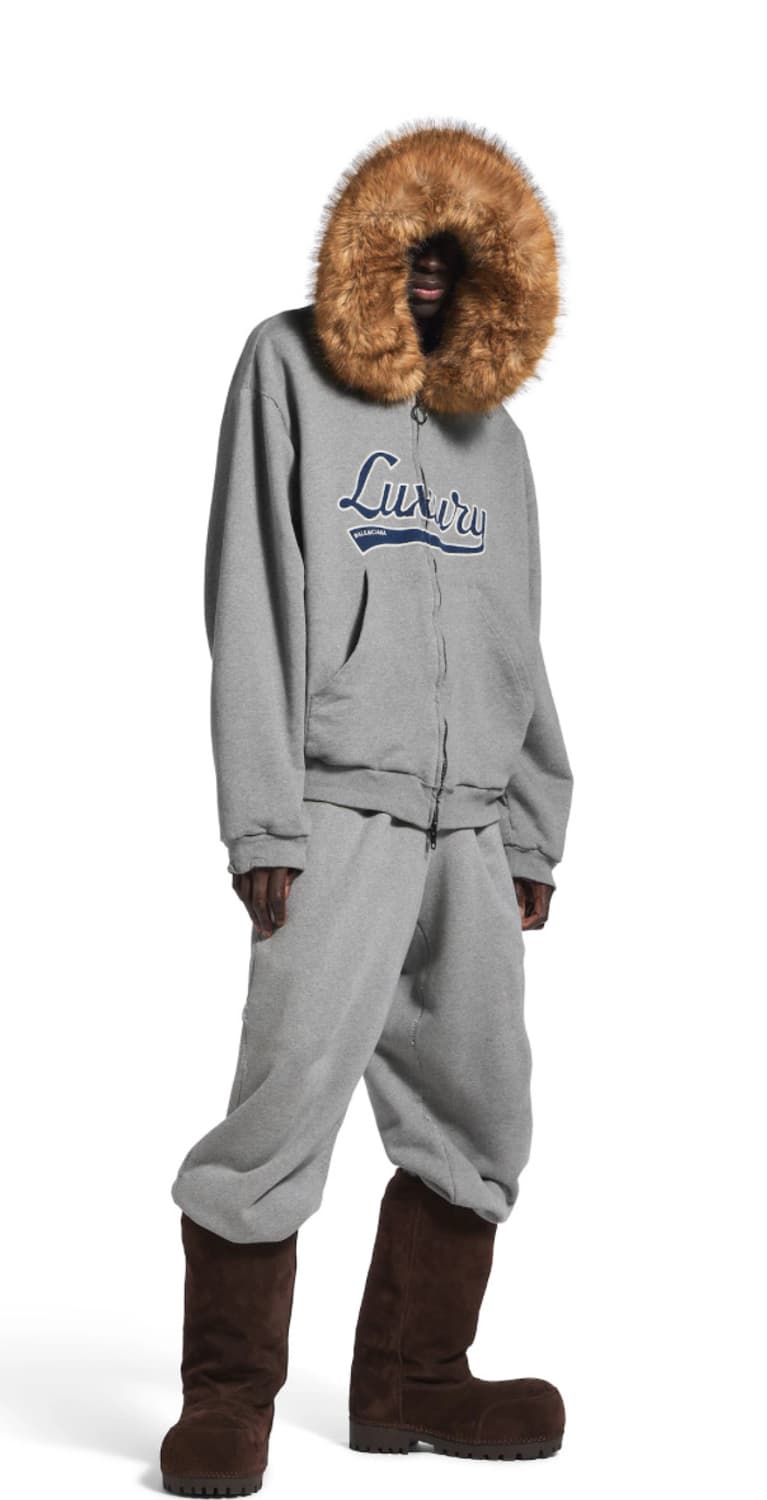 발렌시아가 럭셔리 스크립트 오버사이즈 후드집업 상품이미지3