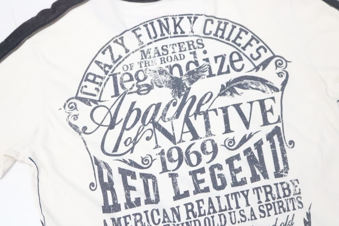 RED SOUL WISDOM 빈티지 아파치 네이티브 사이드 지퍼 반팔 상품이미지9