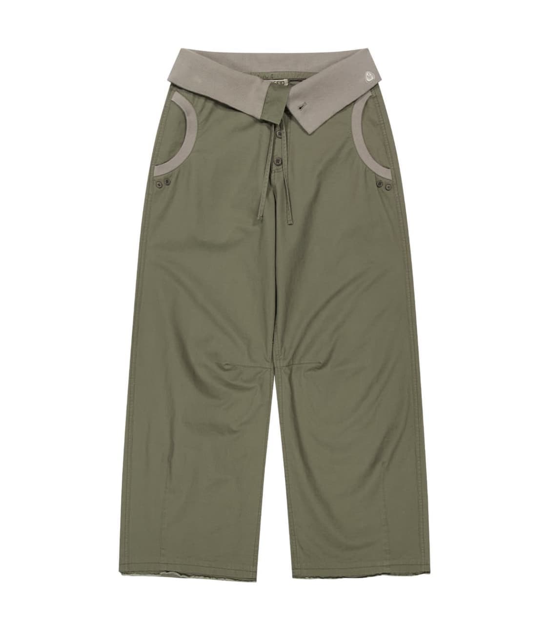 코이세이오 폴드 팬츠 카키0 상품이미지1