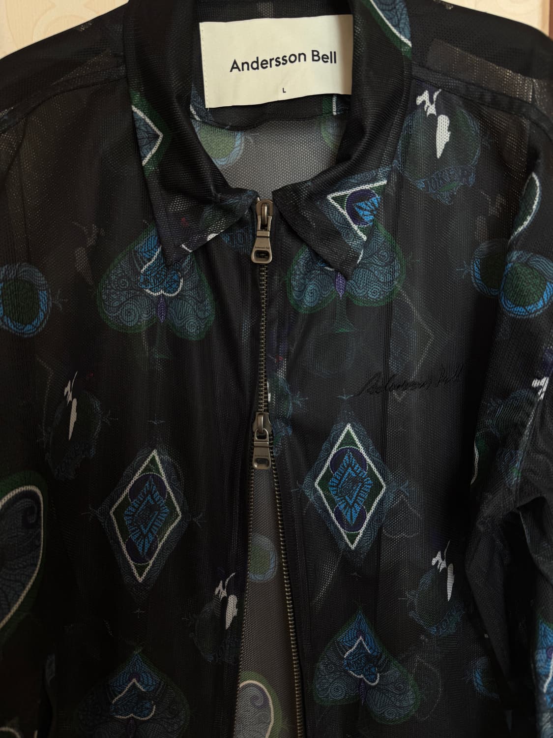 앤더슨벨 쉬어 매쉬 집업 자켓 상품이미지6