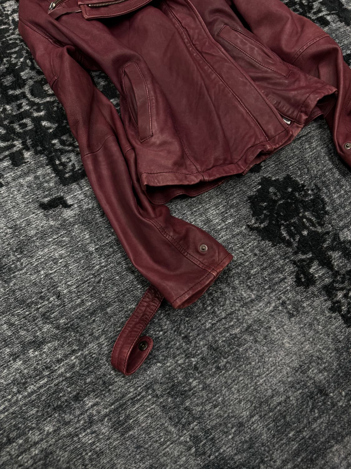 Avirex 00s plum vegatable leather jacket 상품이미지4