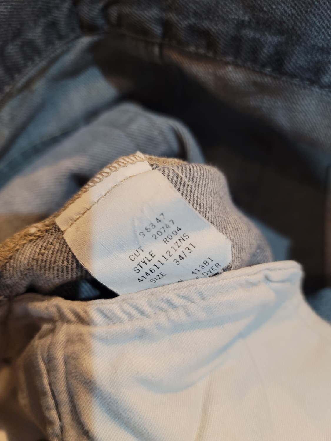 더블알엘 다크그레이 와이드 데님팬츠  상품이미지9