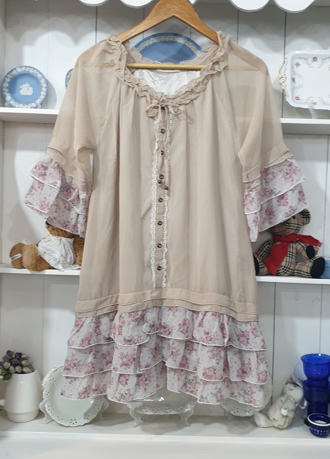 Axes Femme 플라워 캉캉 쉬폰 원피스 상품이미지2