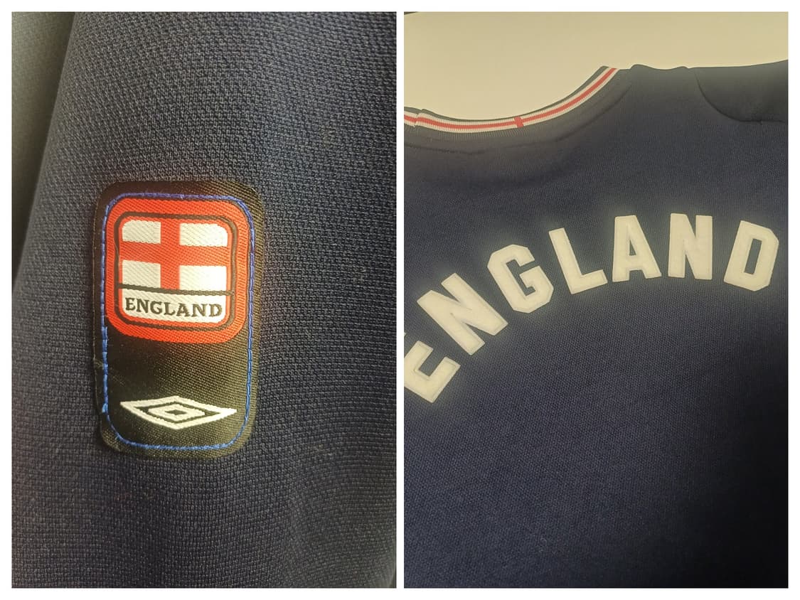 [L] 00s 빈티지 엄브로 잉글랜드 국대 백로고 맨투맨 (네이비) 상품이미지6