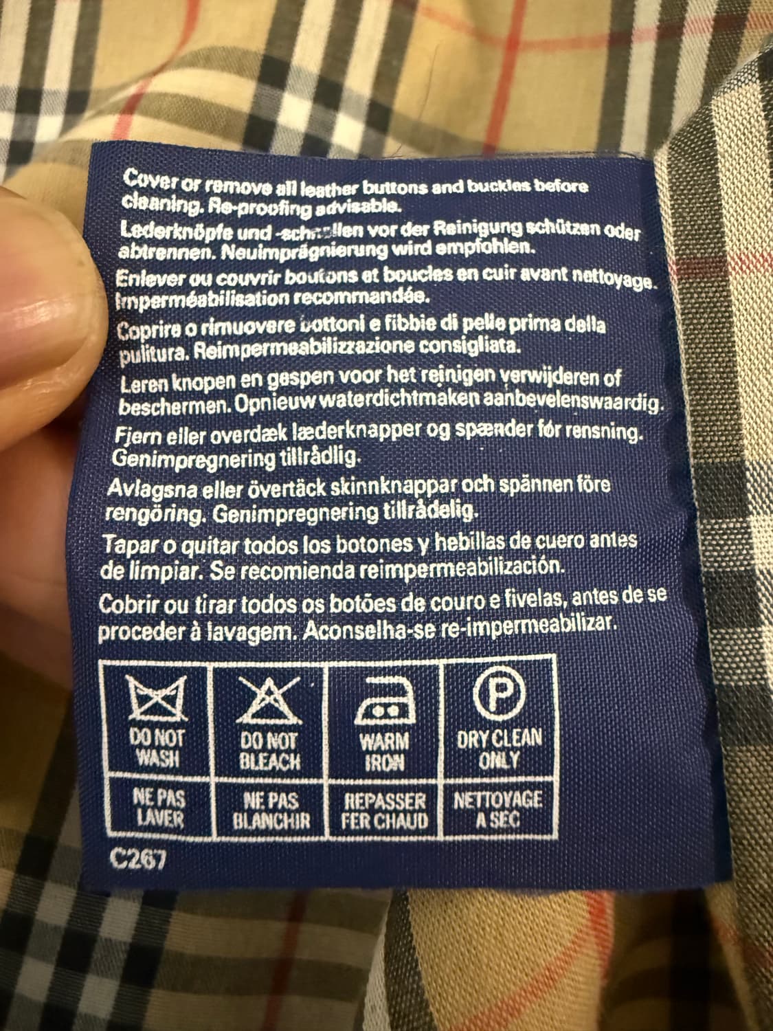 버버리 빈티지 노바 체크 안감 재킷 (S) 상품이미지8