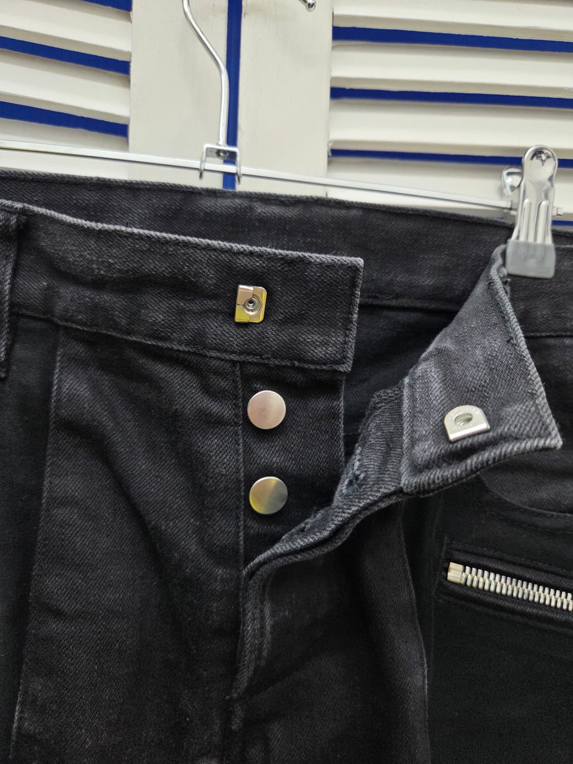 발망 바이커 블랙 데님 상품이미지3