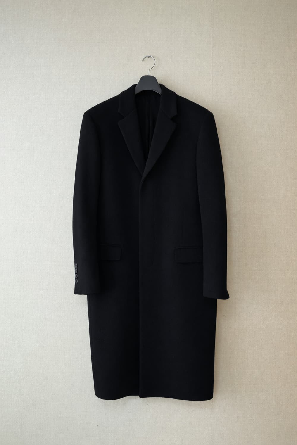 마마가리 히든싱글 20fw 48사이즈 블랙 캐시30울70 상품이미지1