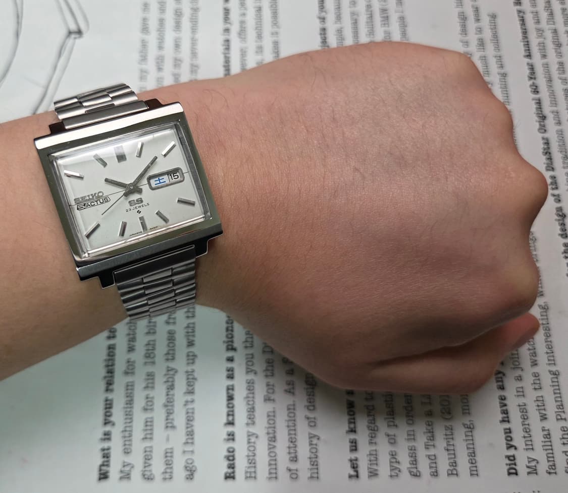 빈티지 세이코 액투스SS 순정 화이트실버 한자 데이데이트 오토매틱 상품이미지9