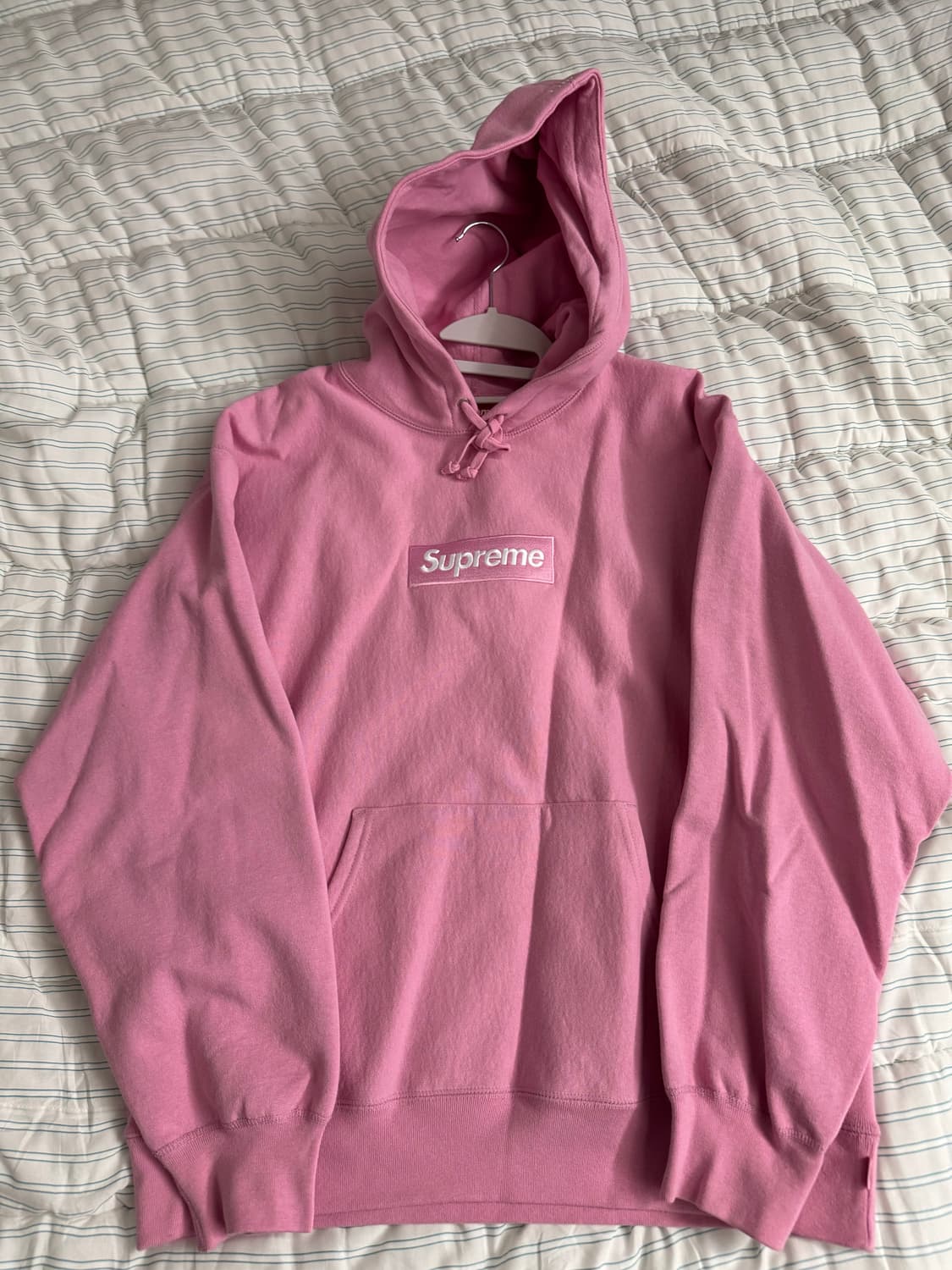 L) 슈프림 24FW 박스로고 후드 핑크 상품이미지1