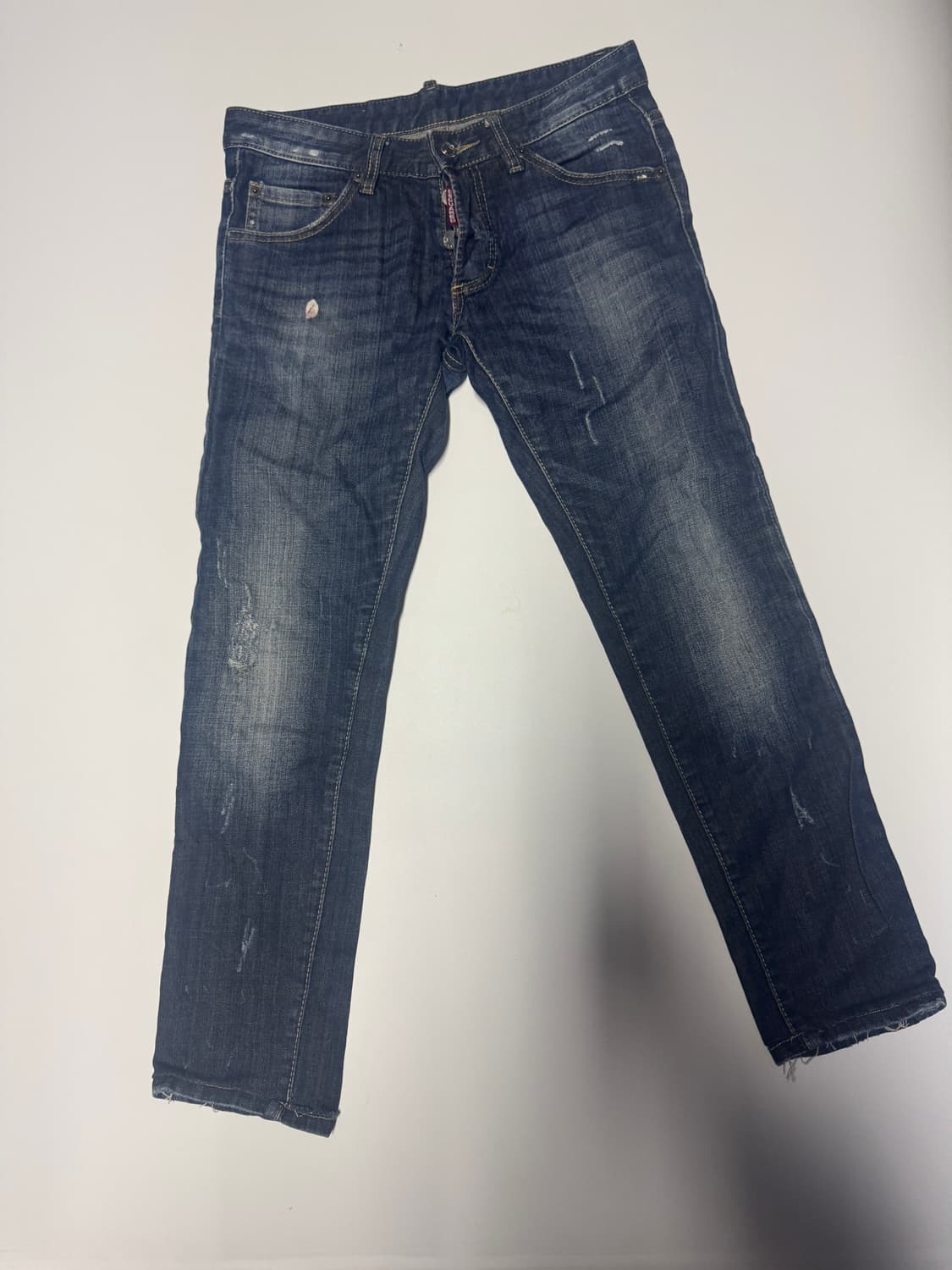 여성 디스퀘어드2 캐냐다 로고 빈티지 워싱 버튼 데님팬츠 상품이미지2