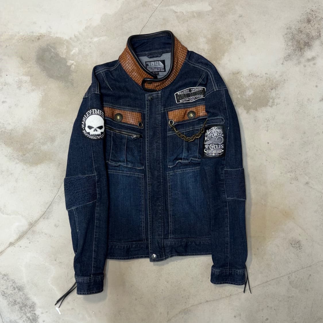 [L] 90's Toraichi Harley Davidson Jacket 상품이미지2