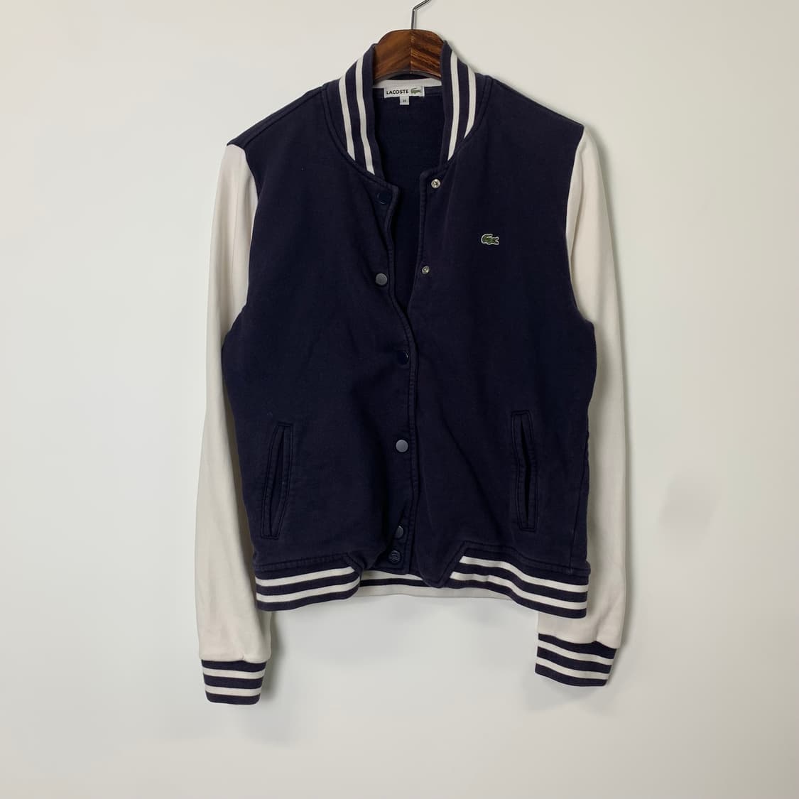 라코스테 자수로고 배색 스타디움 자켓 상품이미지2