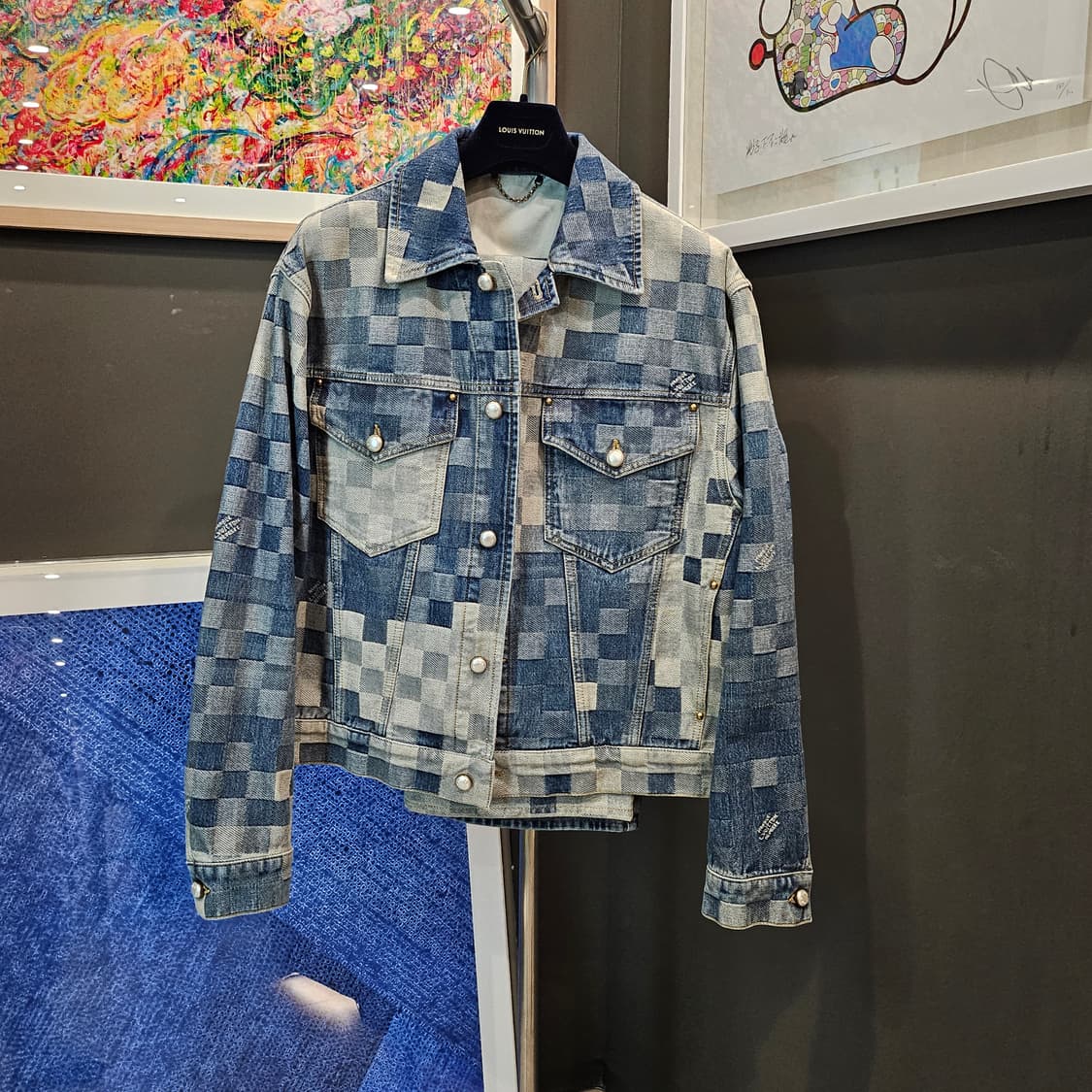 루이비통 퍼렐 다미에 신상 데님 셋업 상품이미지3