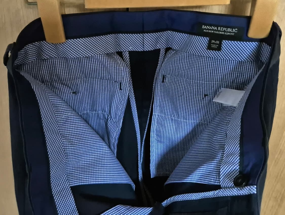 바나나 리퍼블릭 non-iron 네이비 치노 상품이미지2