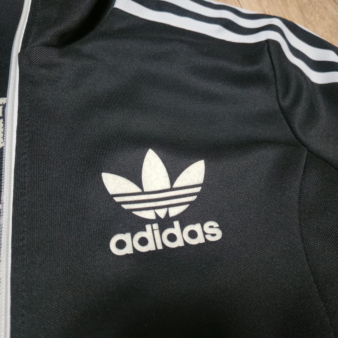 90) 아디다스 우먼 유로파 블랙 패턴 안감 트랙탑 져지 자켓 상품이미지3