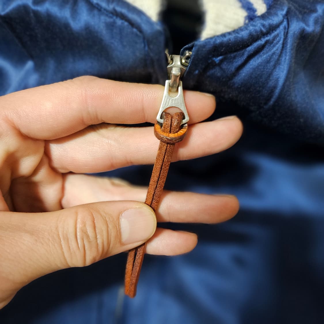 [2] 블라인드파일즈 실크 블루종 블루 상품이미지6