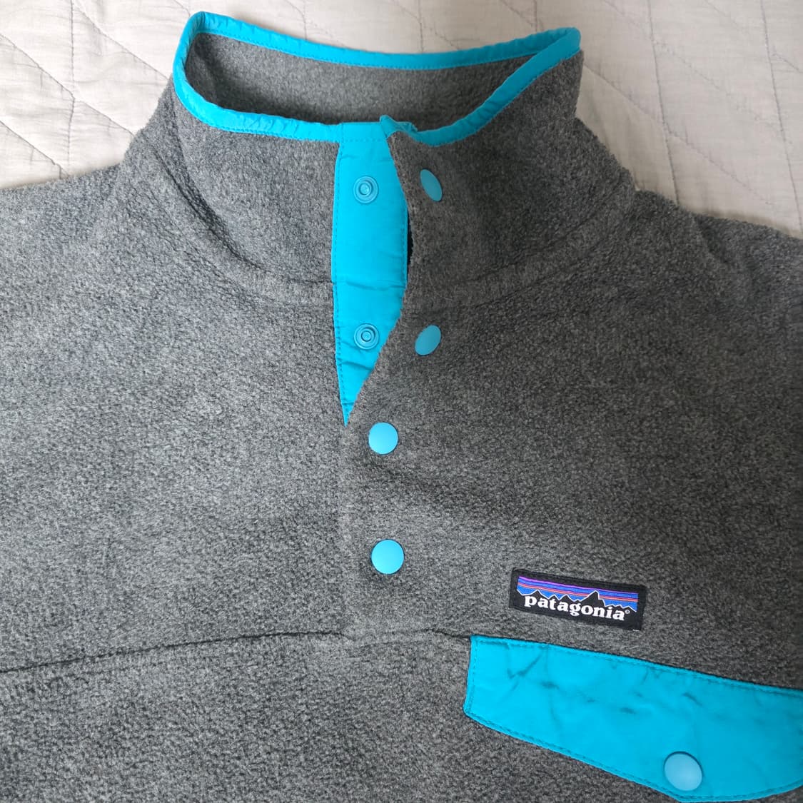 [M] 빈티지 파타고니아 신칠라 플리스 스냅 풀오버 그레이 상품이미지3