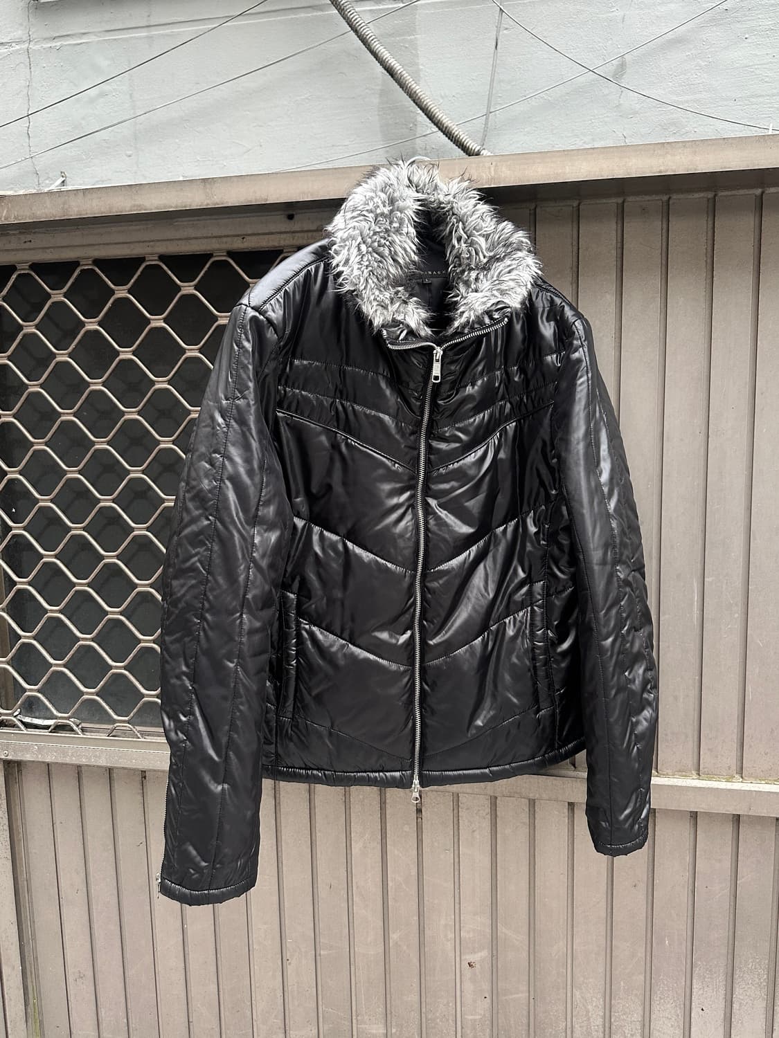 SPINASH 00s trimming fur puffer jacket 상품이미지1