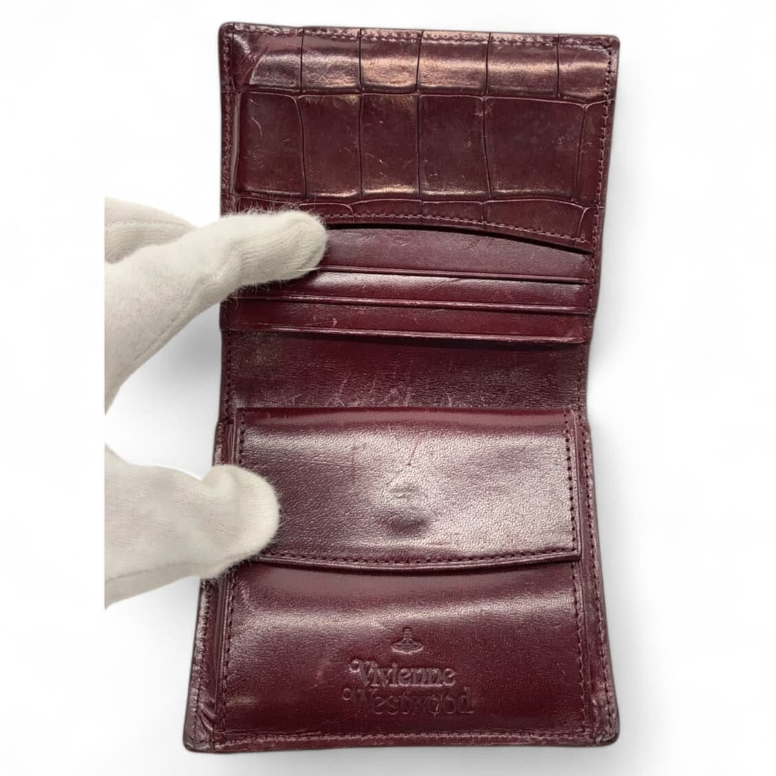 비비안 웨스트우드 크로크 엠보스 레더 지갑 상품이미지4