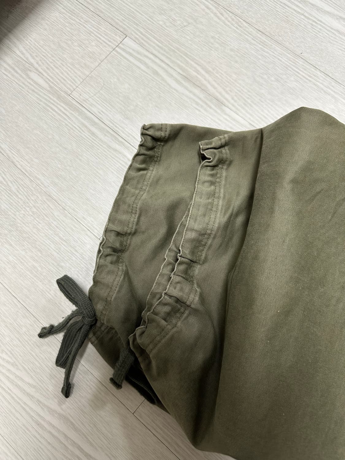 [1]파프롬왓(파아카이브) 레이어드 팬츠 올리브 상품이미지6