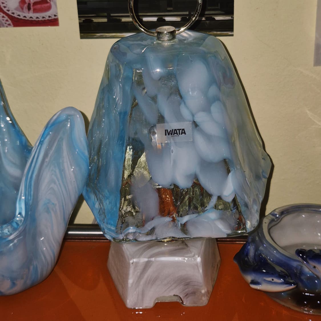 80s 이와타 핸드블로운 아이스 마블 램프 상품이미지9