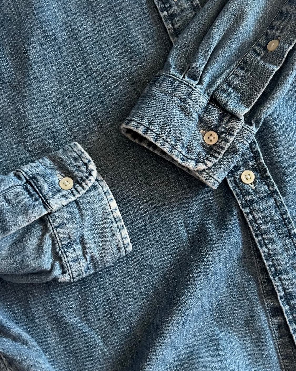 폴로 랄프로렌 데님 버튼다운 셔츠 M 상품이미지3