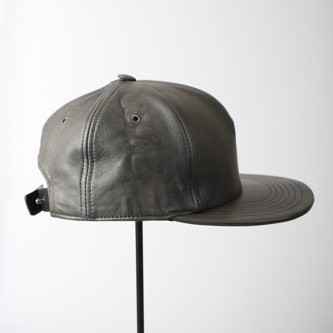 OS / Rick Owens 릭오웬스 레더 트러커 햇 카키 상품이미지4