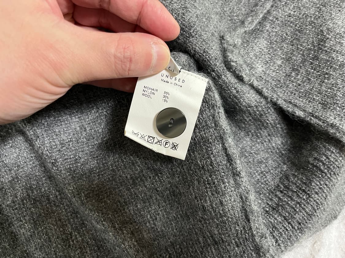 (3)언유즈드 Unused 모헤어 가디건 그레이 상품이미지7