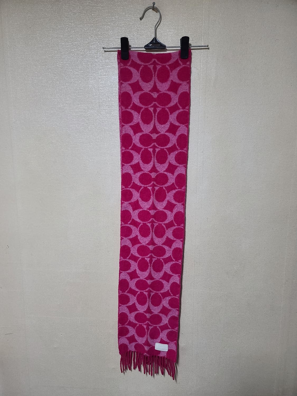 코치 시그니처 패턴 램스울 머플러 상품이미지1